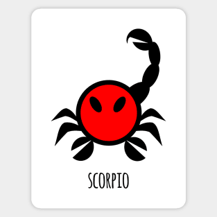 Horoscope - Cute zodiac – Scorpio (white) Sticker